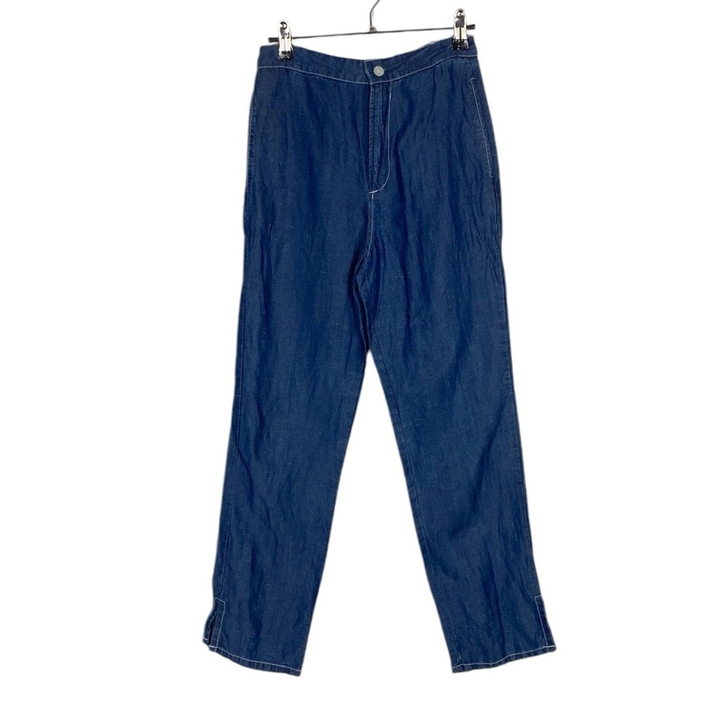 Zara blue lyocell trouser jeans